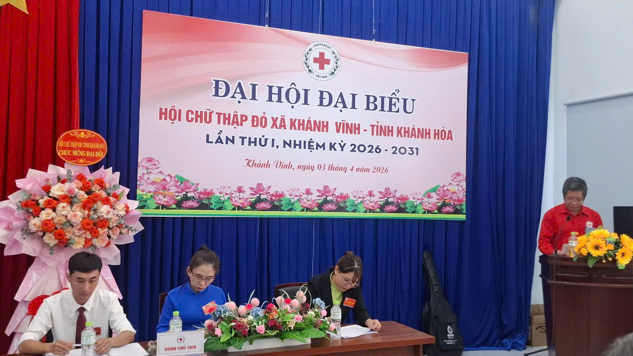 Khánh Vĩnh tổ chức Đại hội Hội Chữ thập đỏ xã nhiệm kỳ 2026 – 2031